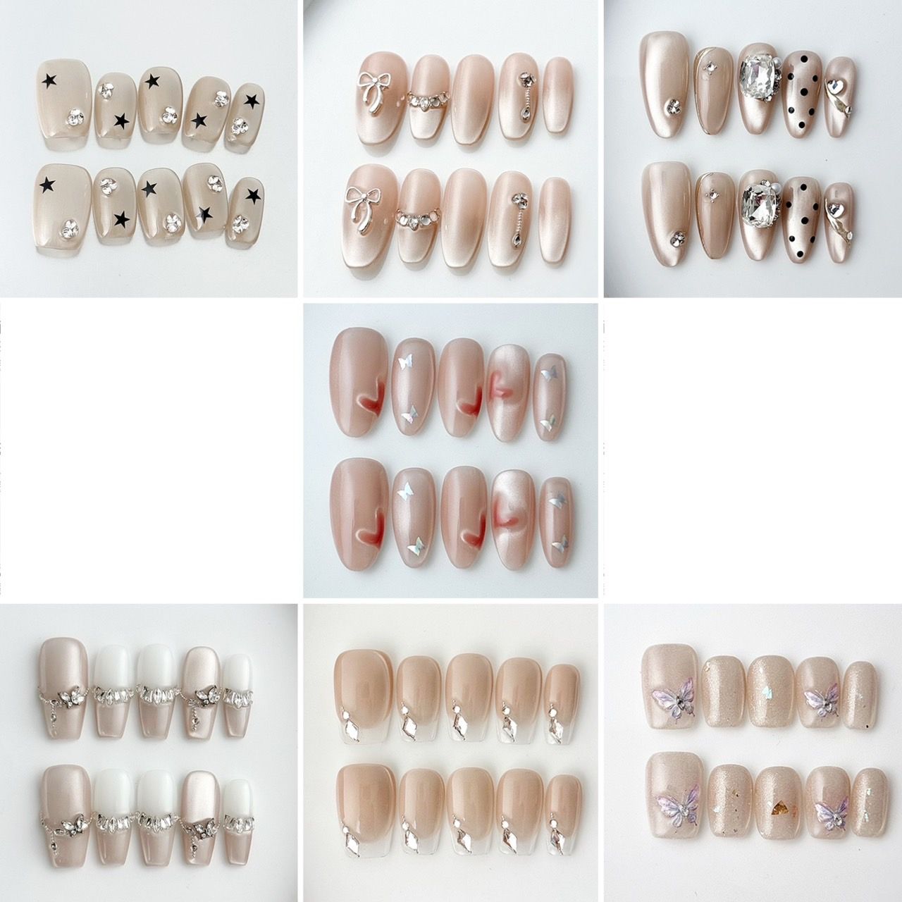 【C系列 14】◆ 艾甯 手工穿戴甲 ◆ CK0006-0021