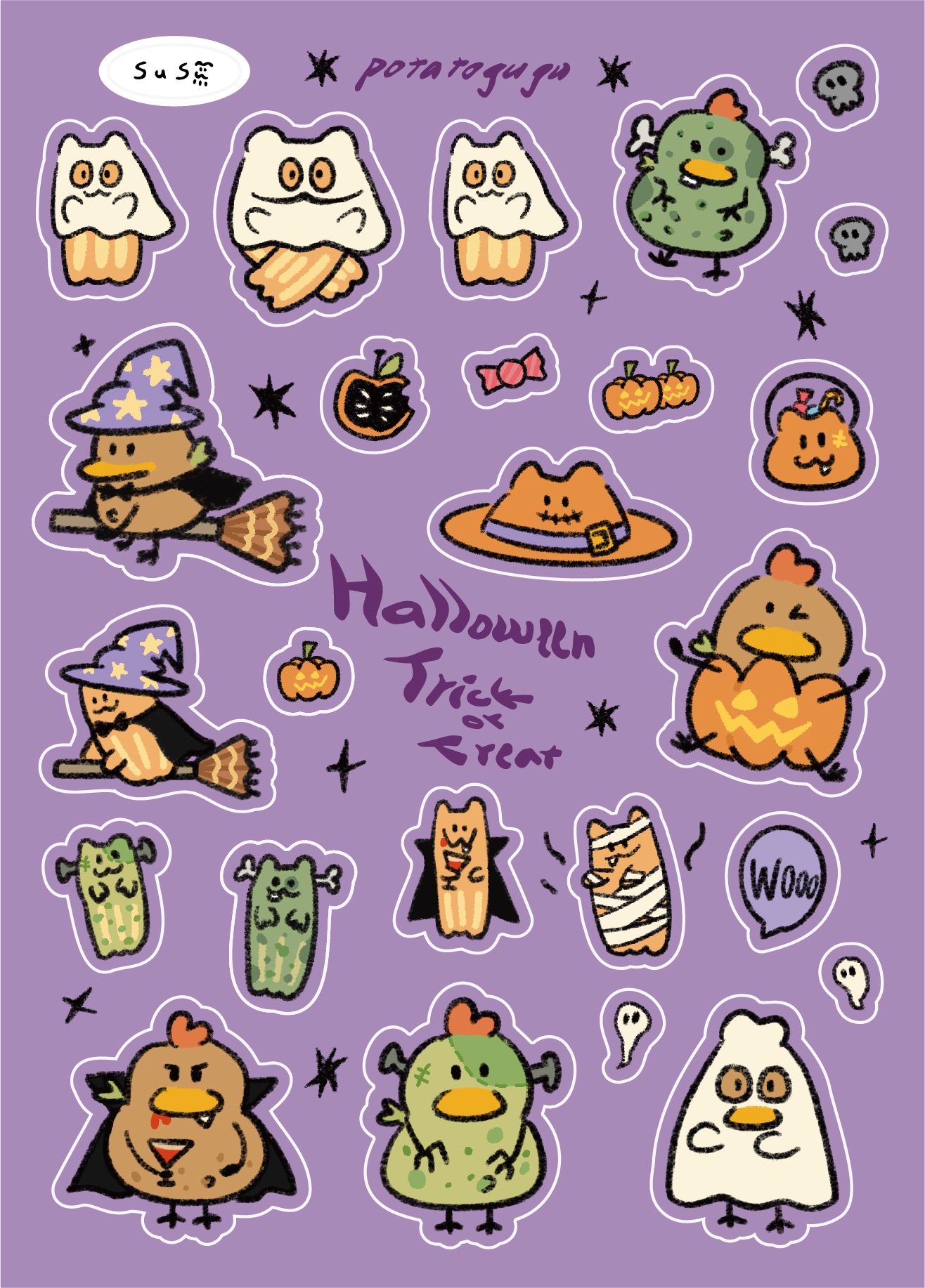 🎃萬聖節限定🎃A6貼紙