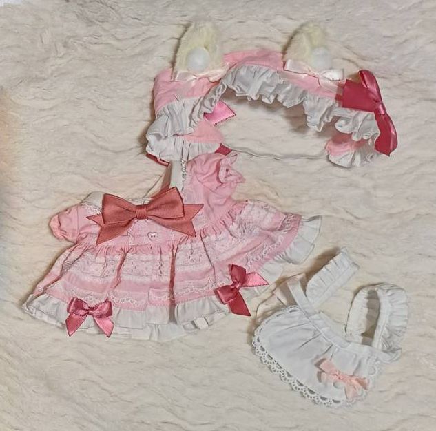 抓一只大貓 20CM 洛可可少女 紅