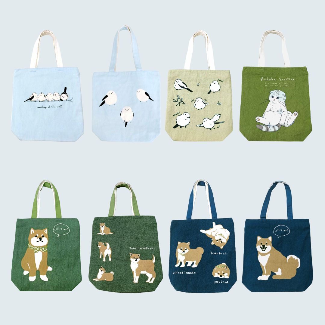 療愈動物系列輕便帆布袋