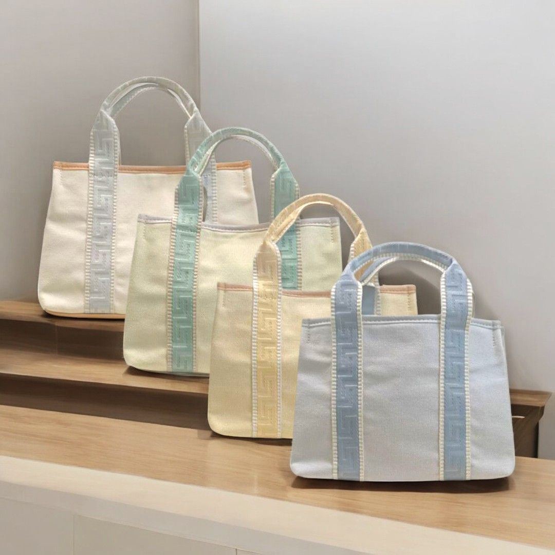 提花編織帆布手提包