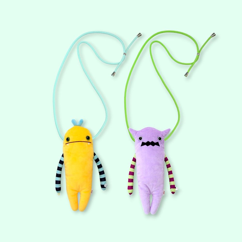 Mokekeモケケ外星生物斜背手機包