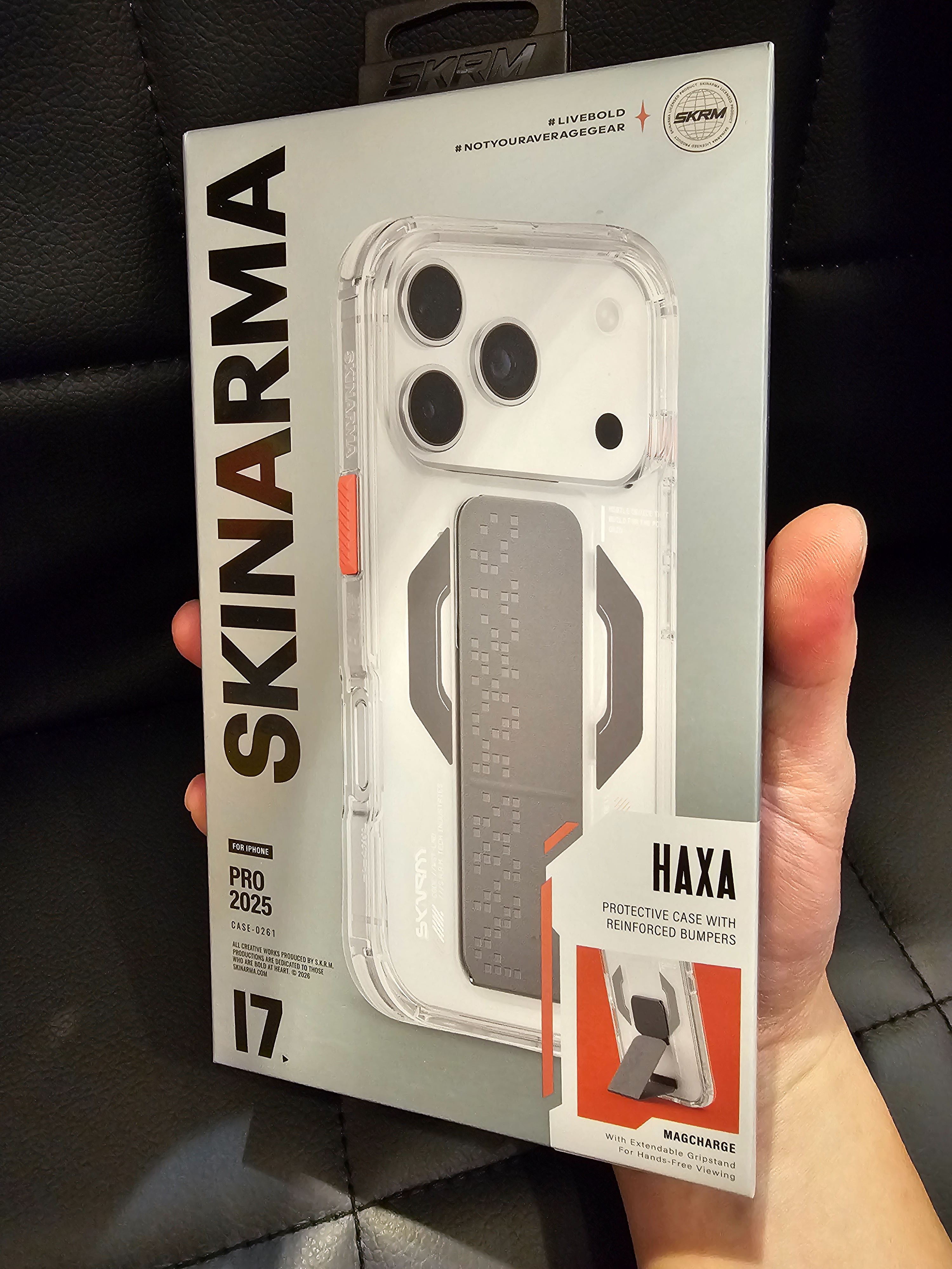 skinama黑色巨石磁吸之架磁充殼