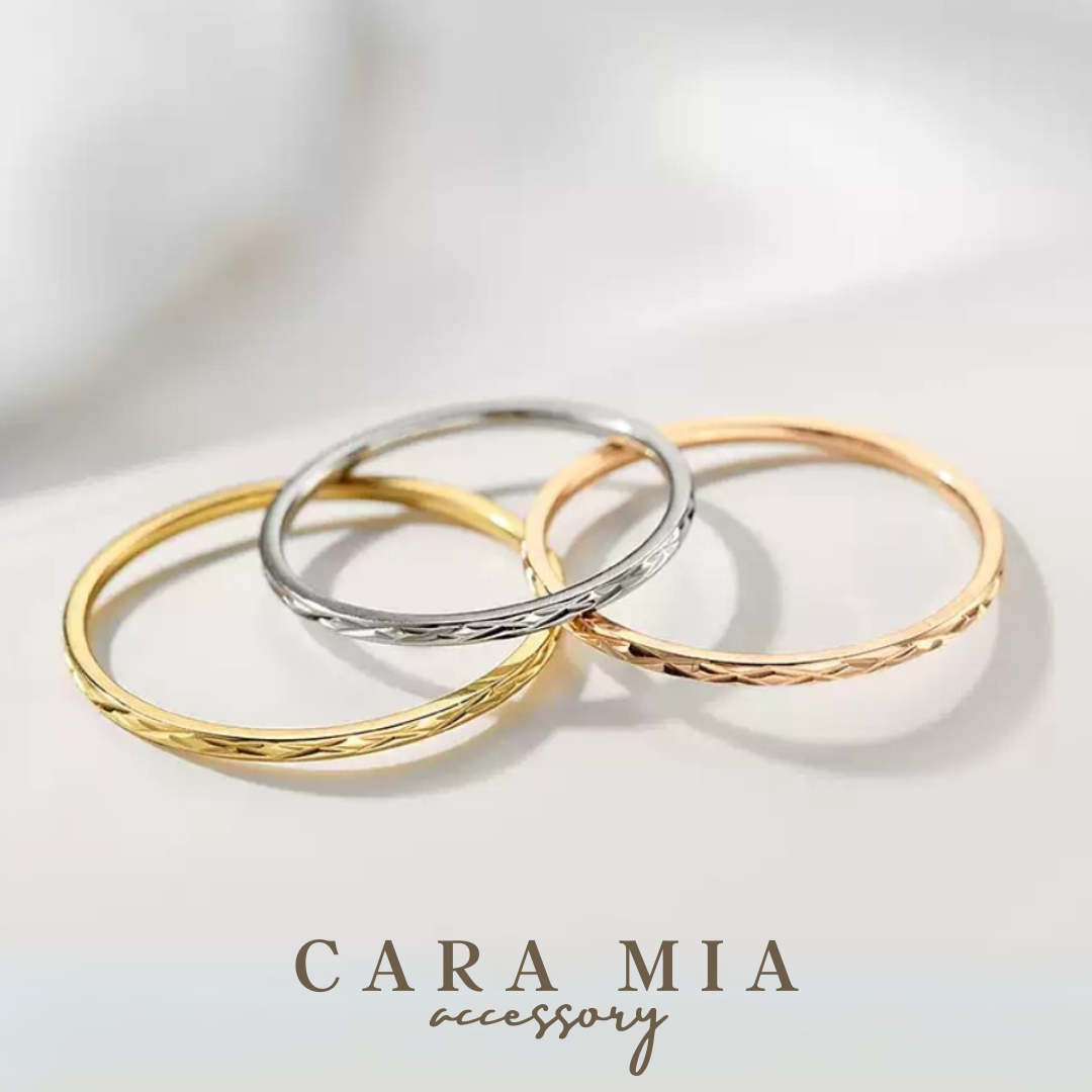 【CARA MIA】水波菱紋戒 戒指 戒指女 飾品