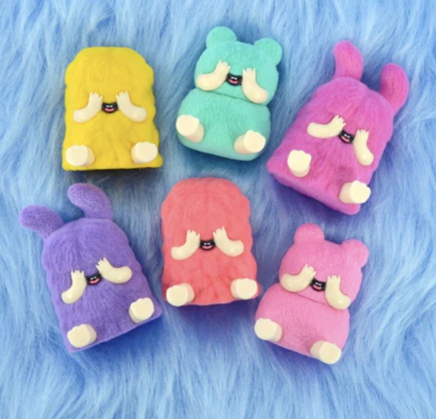 MYSTERY-E 毛茸茸 植絨害羞公仔 包套下6