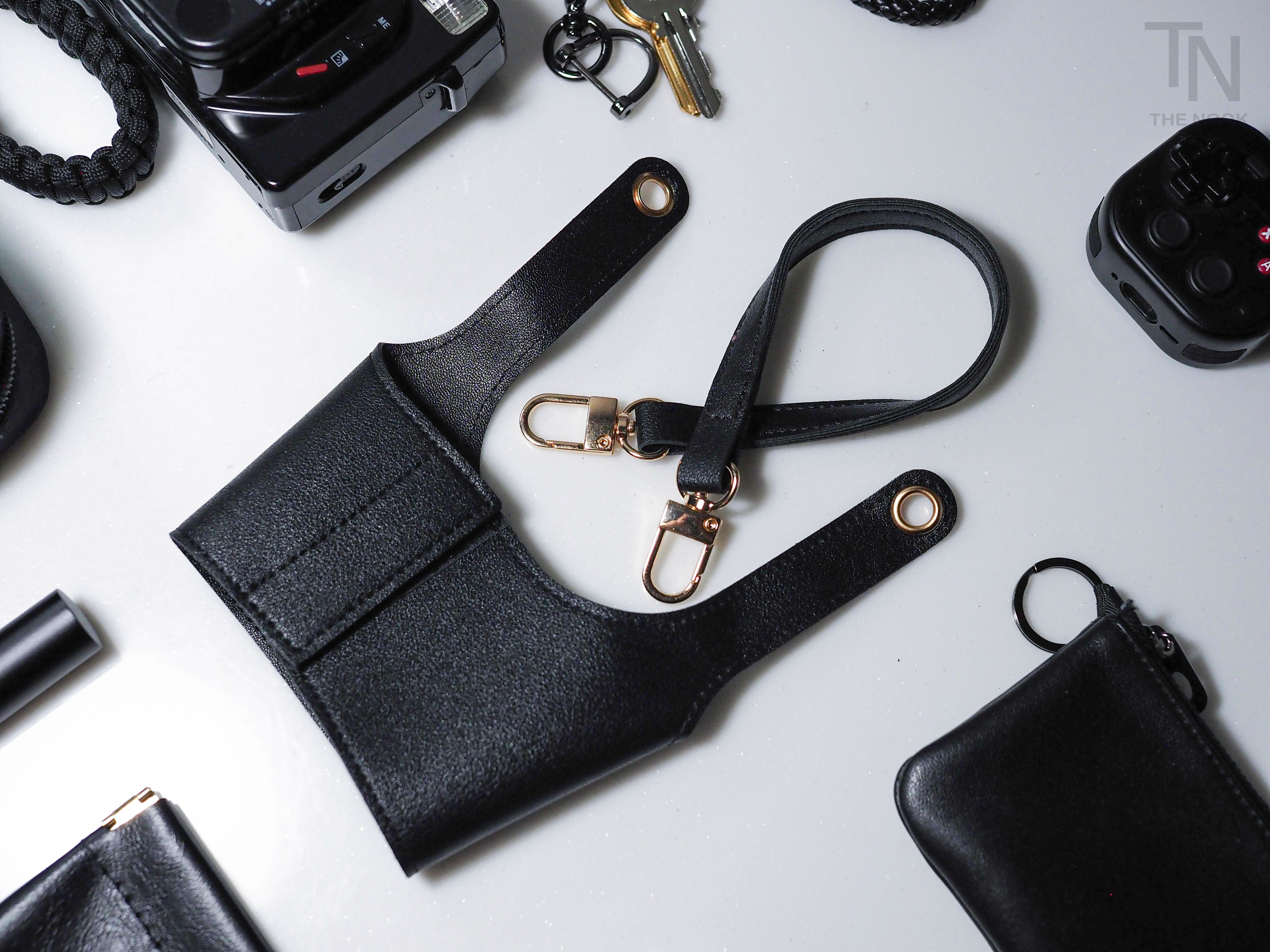 [THE NOOK] |  皮革飲料杯套 飲料提袋 飲料提帶 手搖飲提帶 魔鬼氈杯套  [台灣現貨]