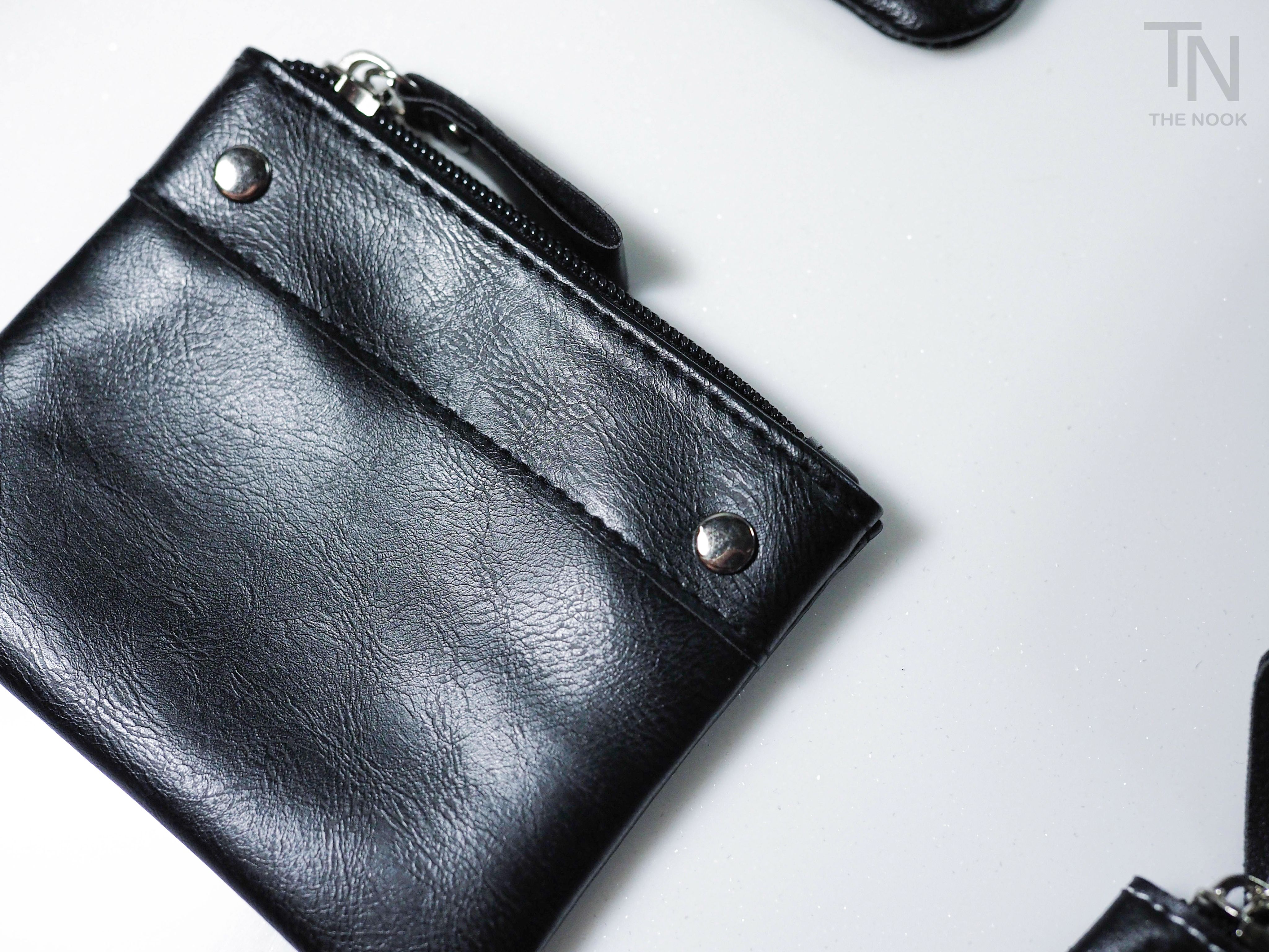 [THE NOOK]  |  黑色隨身零錢包  零錢袋  卡片袋 拉鍊卡片袋 [台灣現貨]