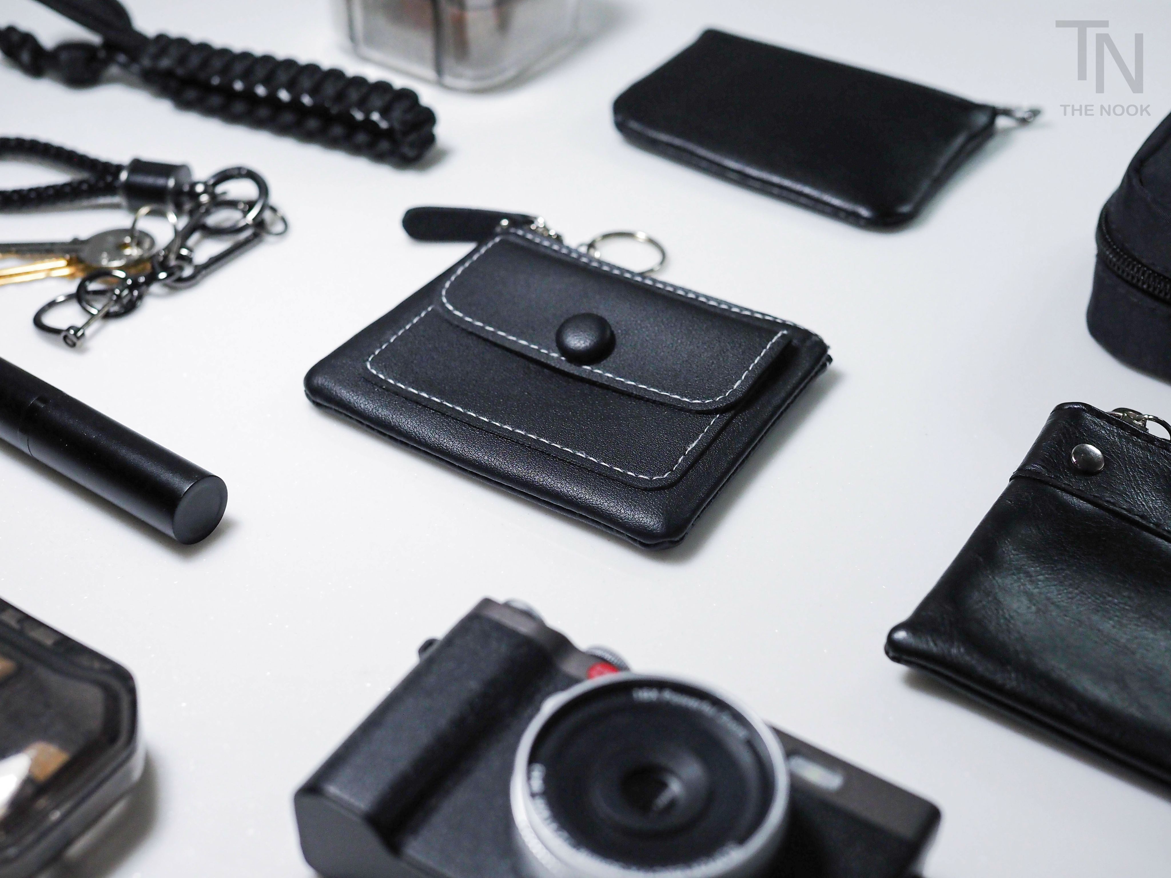 [THE NOOK]  |  黑色前口袋零錢包 零錢袋 卡片袋 拉鍊卡片袋 [台灣現貨]