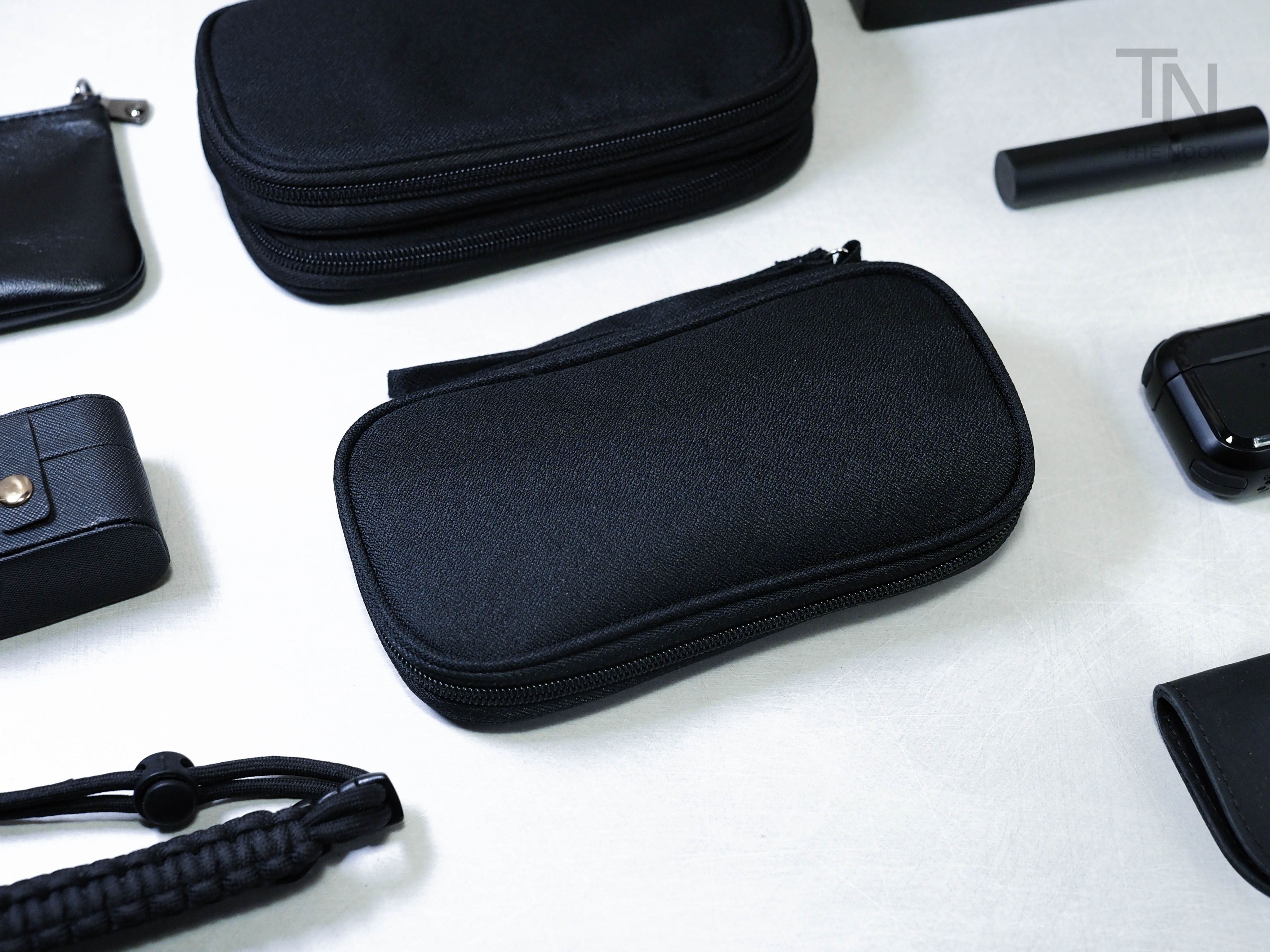 [THE NOOK] | 黑色充電線數據線收納包 電子產品收納包 耳機收納包 線材收納包 [台灣現貨]