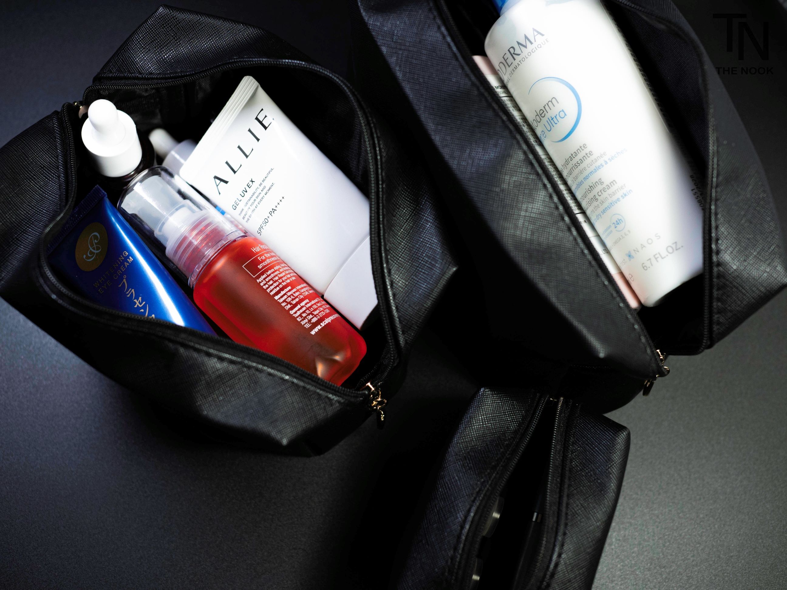 [THE NOOK] | 十字紋外出收納包 雜物包 洗漱包 收納包 露營小包 化妝品包 [台灣現貨]