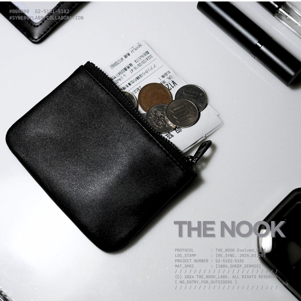 THE NOOK |  羊皮真皮零錢鑰匙包 零錢包 小羊皮包 口袋包 錢包[台灣現貨]