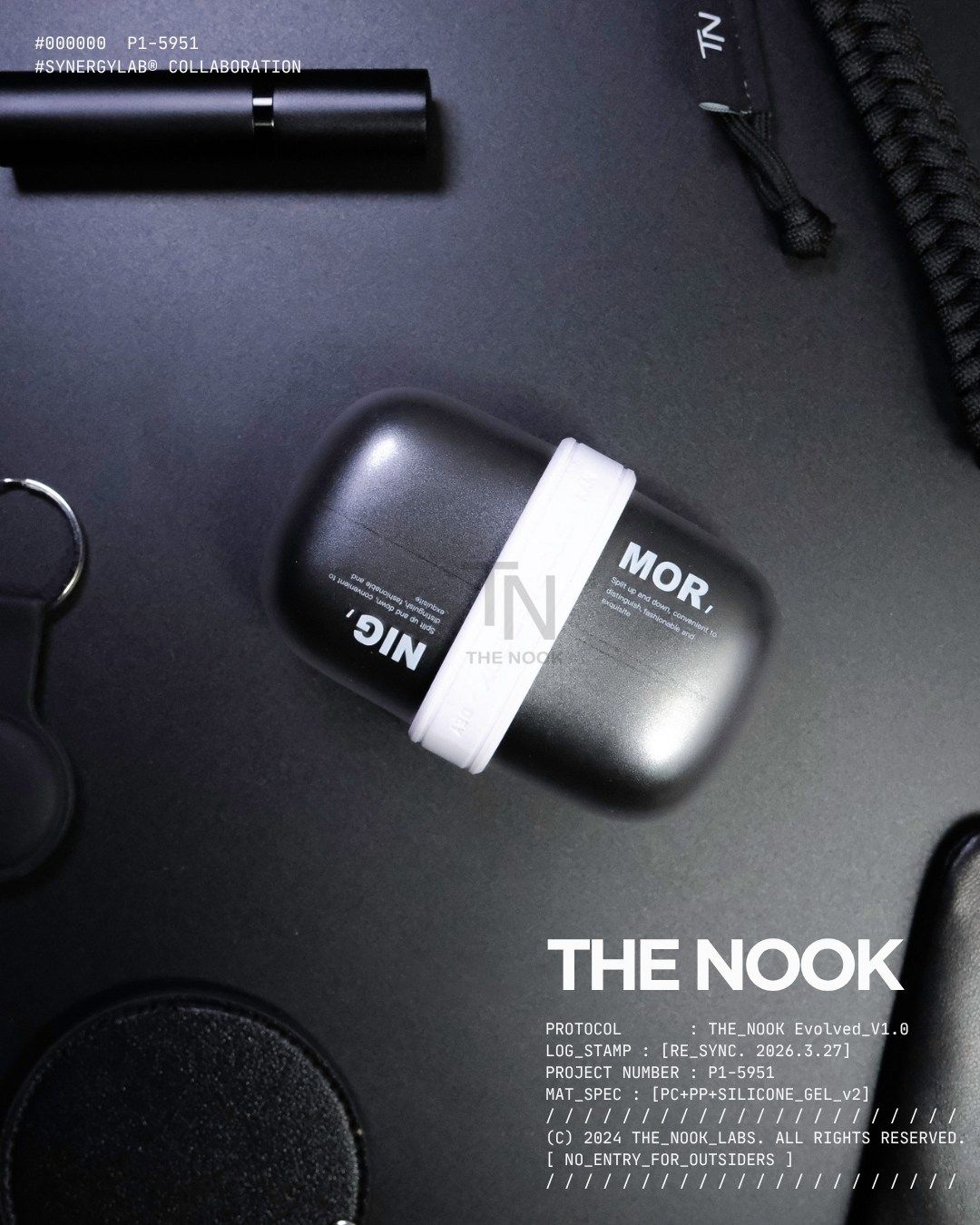 【THE NOOK】| 膠囊隨身藥盒 四格分裝盒 防水密封保健品收納盒 迷你小藥盒 旅行藥盒 [台灣現貨]