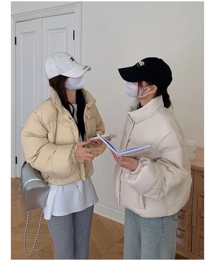 【優惠預購】馬卡龍色系短板鋪棉外套