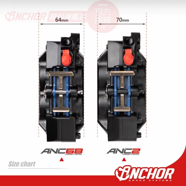 銨科 ANC-68 薄型 對四 卡鉗