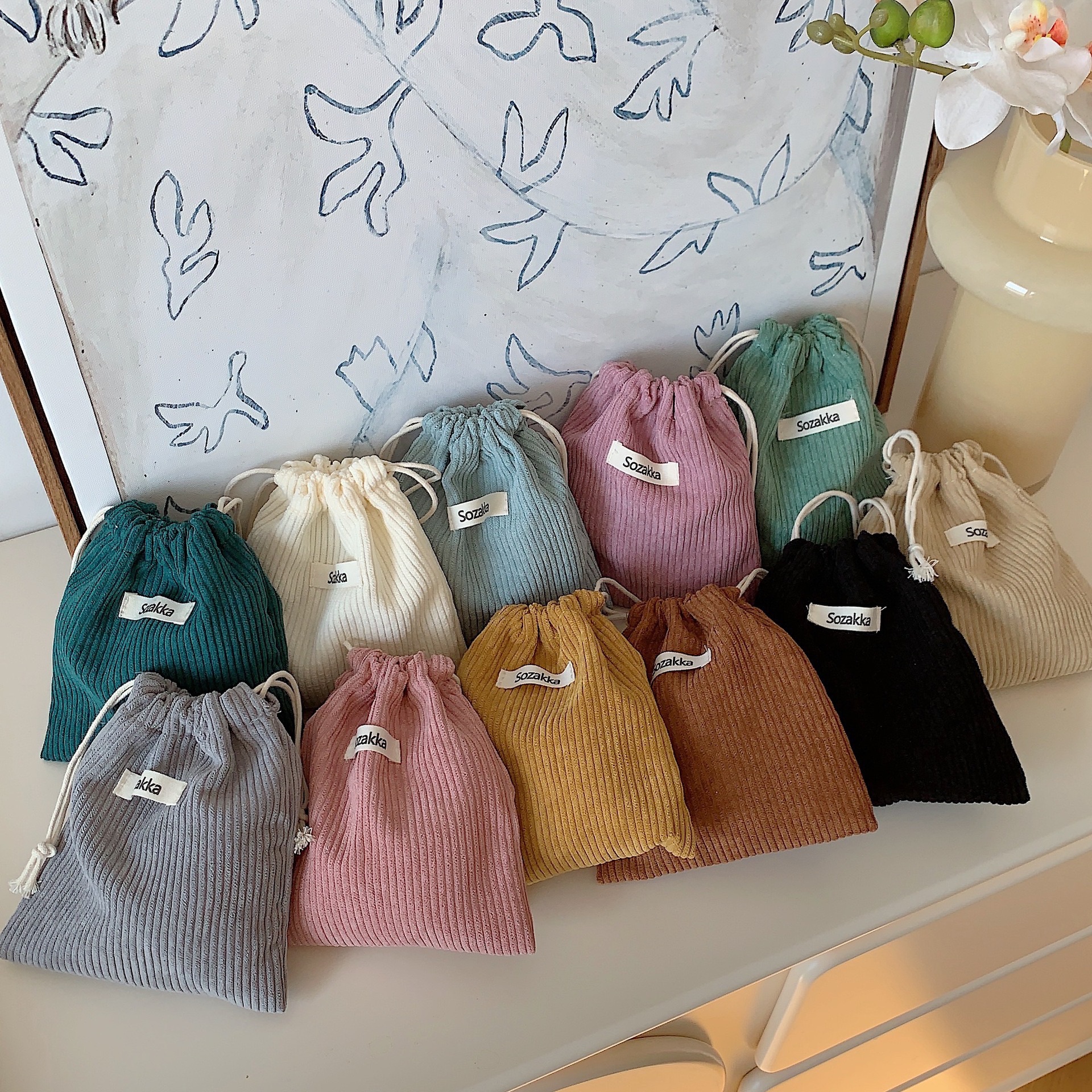 👝素色束口袋👝