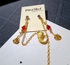 無盡夏ForeverSummer手作坊 孤品設計 錦蓮富錦耳針