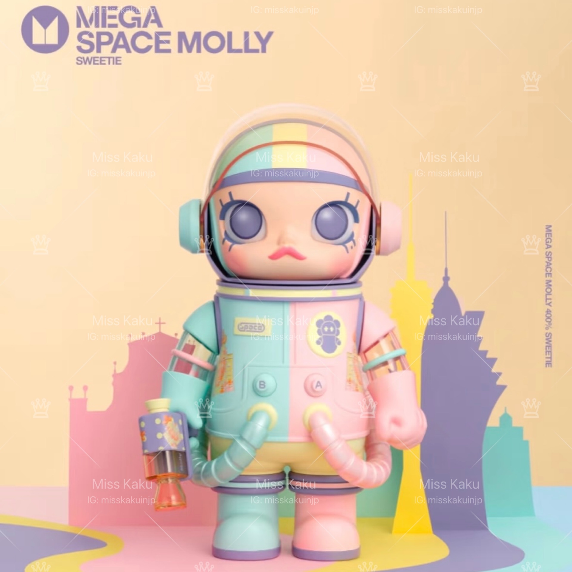 🖤 全新泡泡瑪特 Molly 澳門限定蜜糖 400%