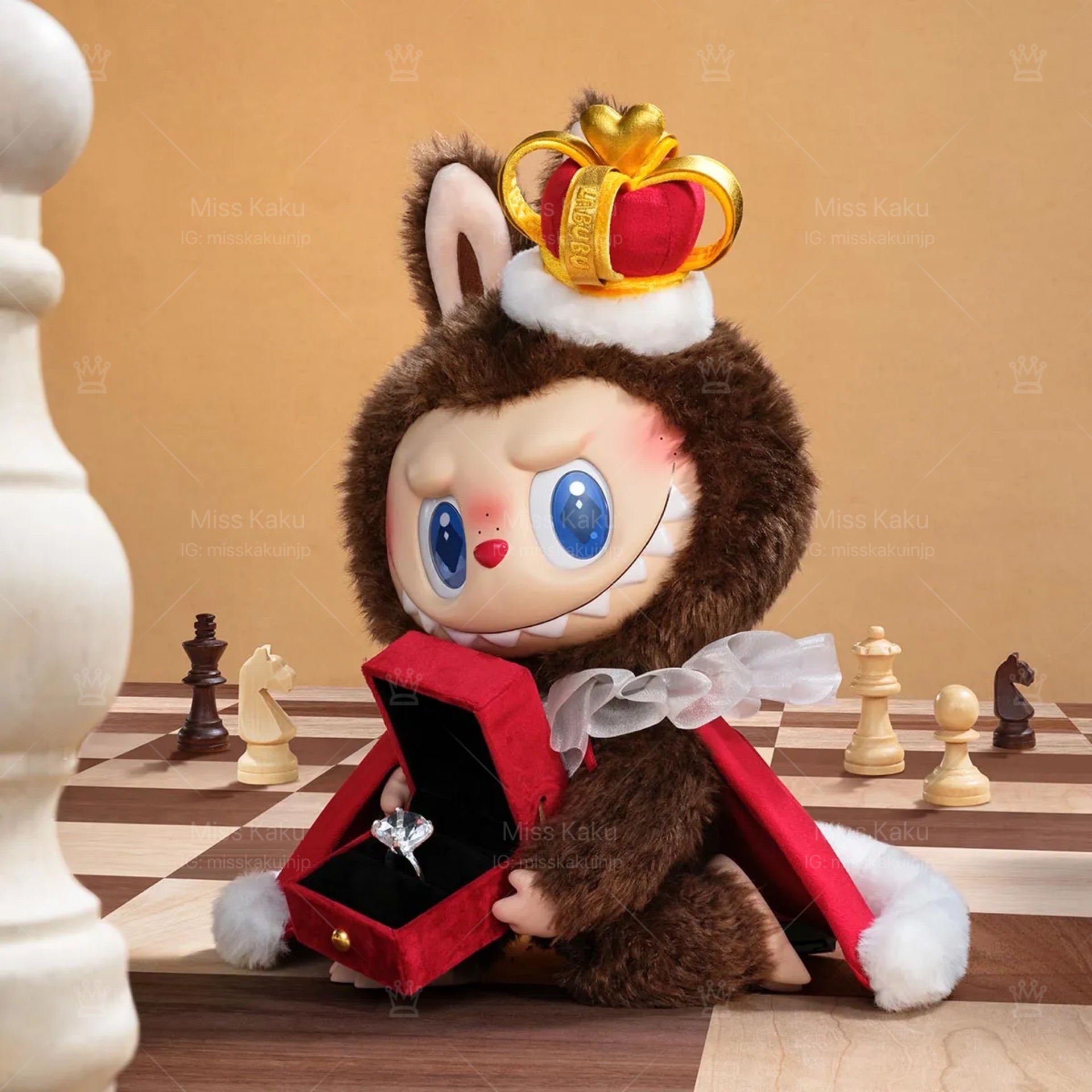 [現貨] 🖤 全新泡泡瑪特情人節象棋系列-國王拉布布 LABUBU