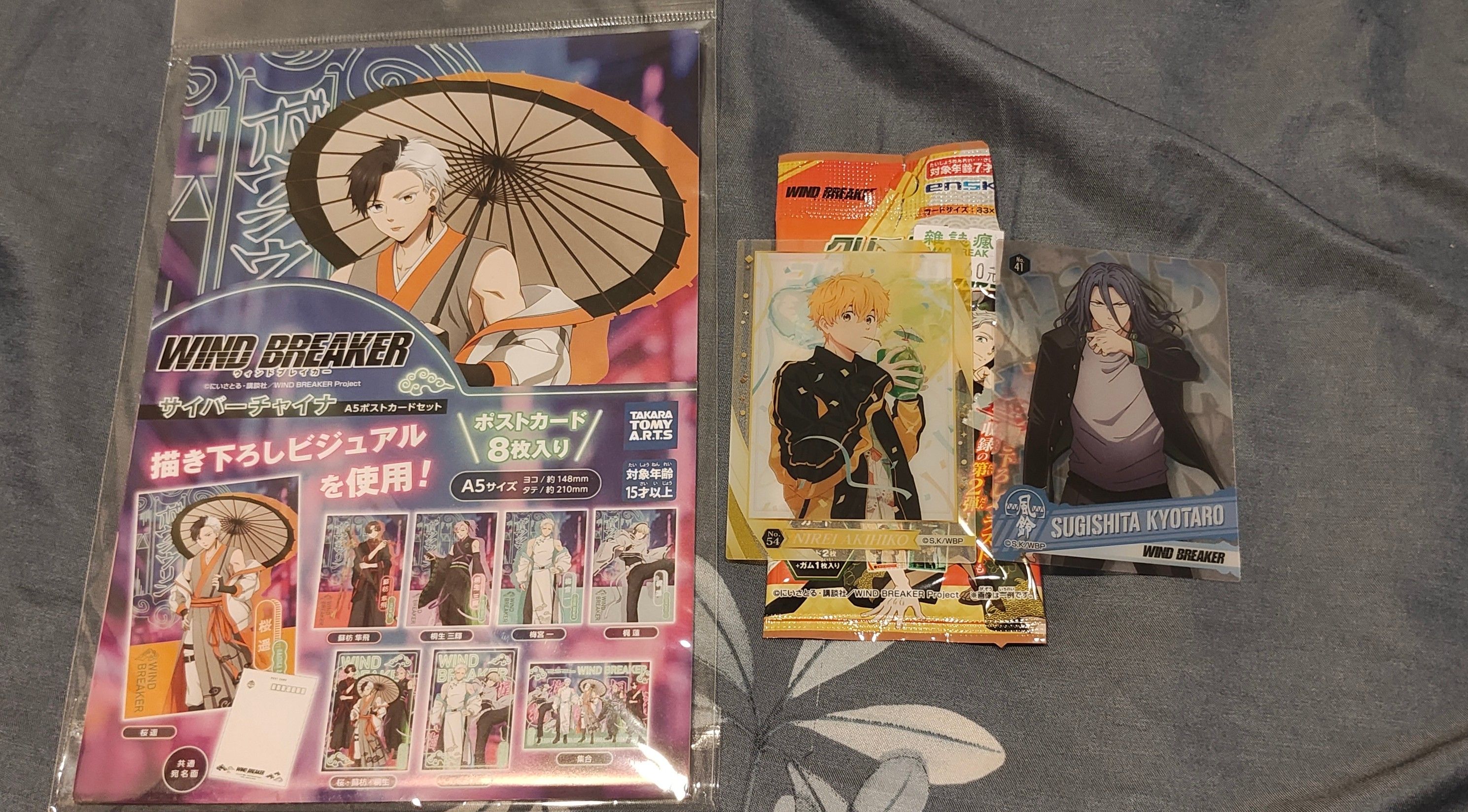 防風少年 中國風明信片 透卡