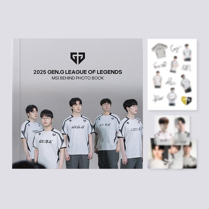 2025 GEN.G LEAGUE OF LEGENDS MSI BEHIND PHOTO BOOK