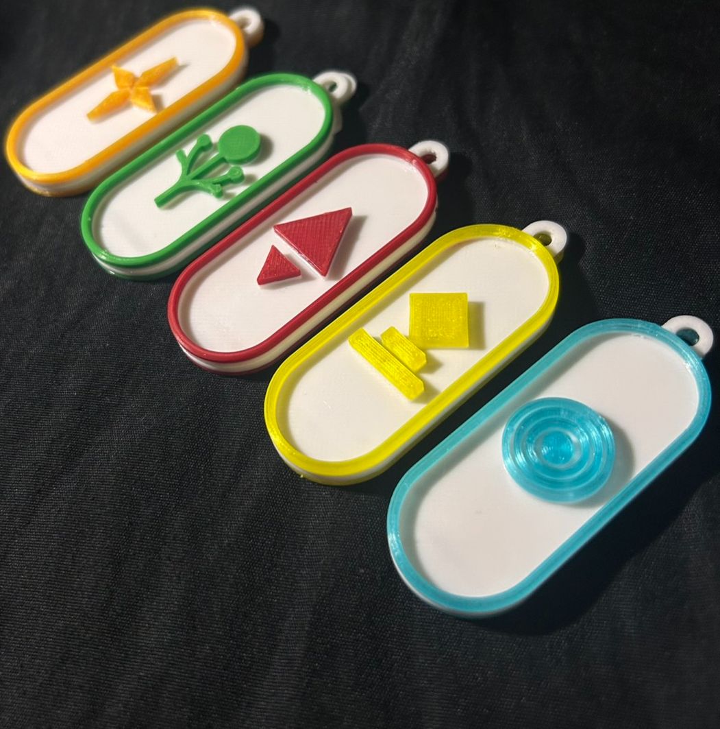 晴天會 元素掛飾 可放一塊小卡 放載具或謢符皆可