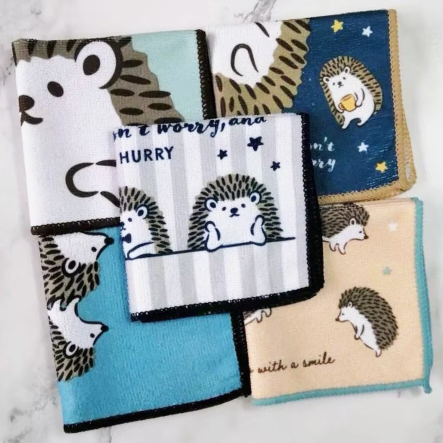 【現貨】日本薄款可愛抹布5條組