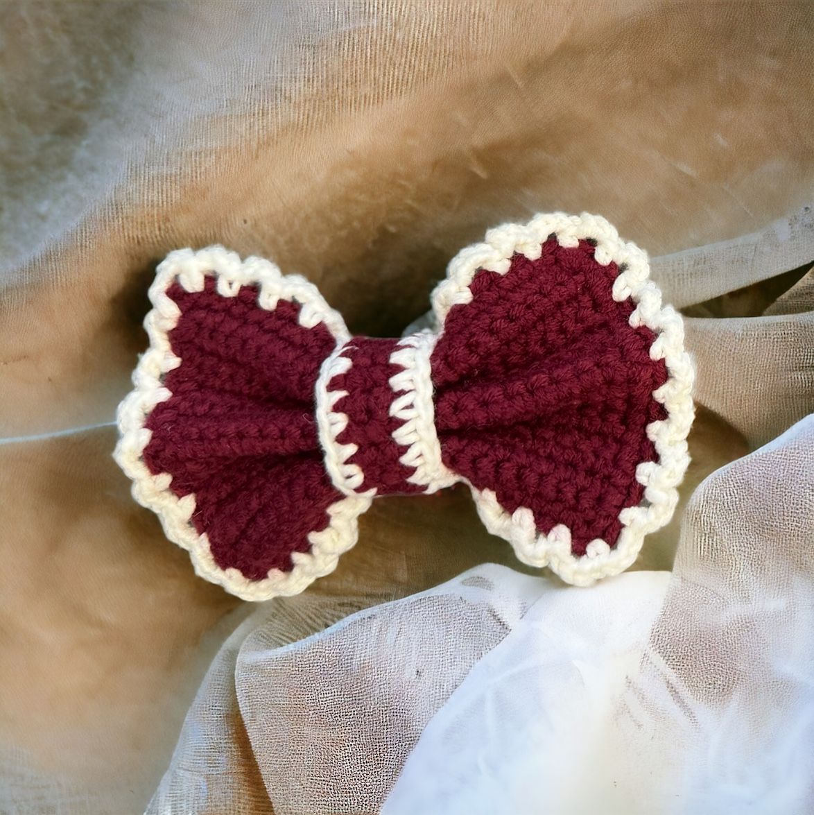 復古蝴蝶結髮夾