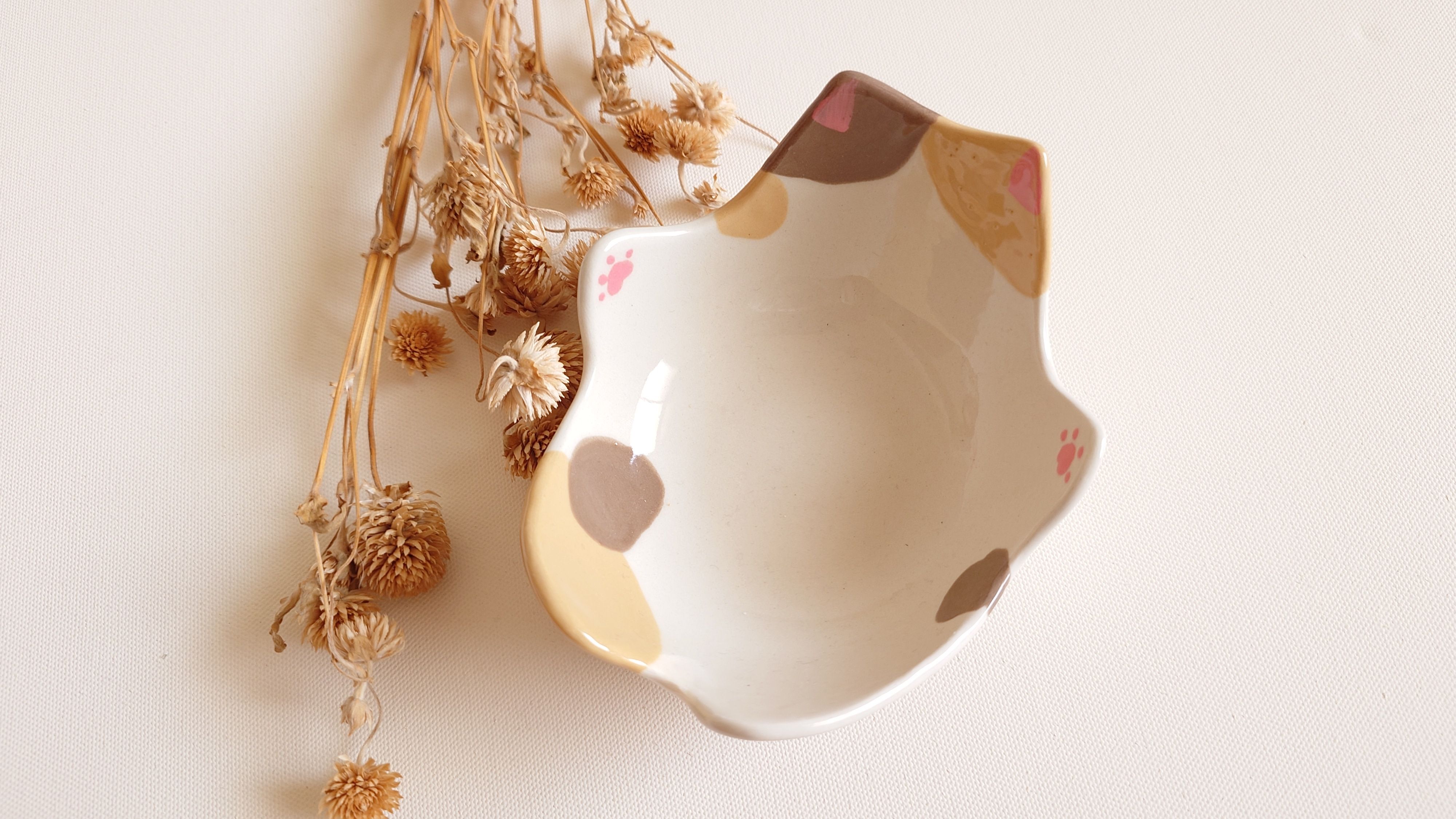 貓貓躺躺置物小碗