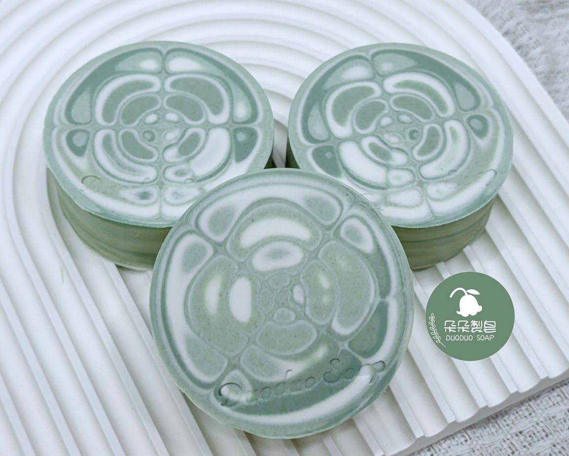 朵朵製皂-午時水艾草皂-拉花款（預購）7/10後出貨