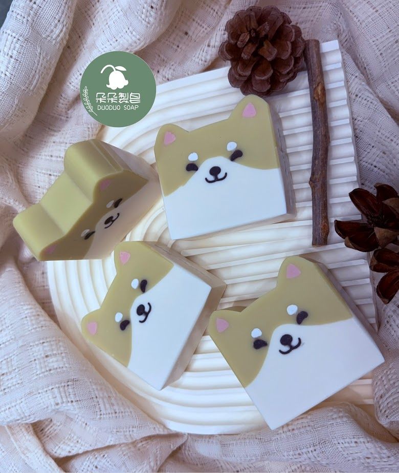 朵朵製皂-柴犬造型皂（預購）12/30陸續出貨