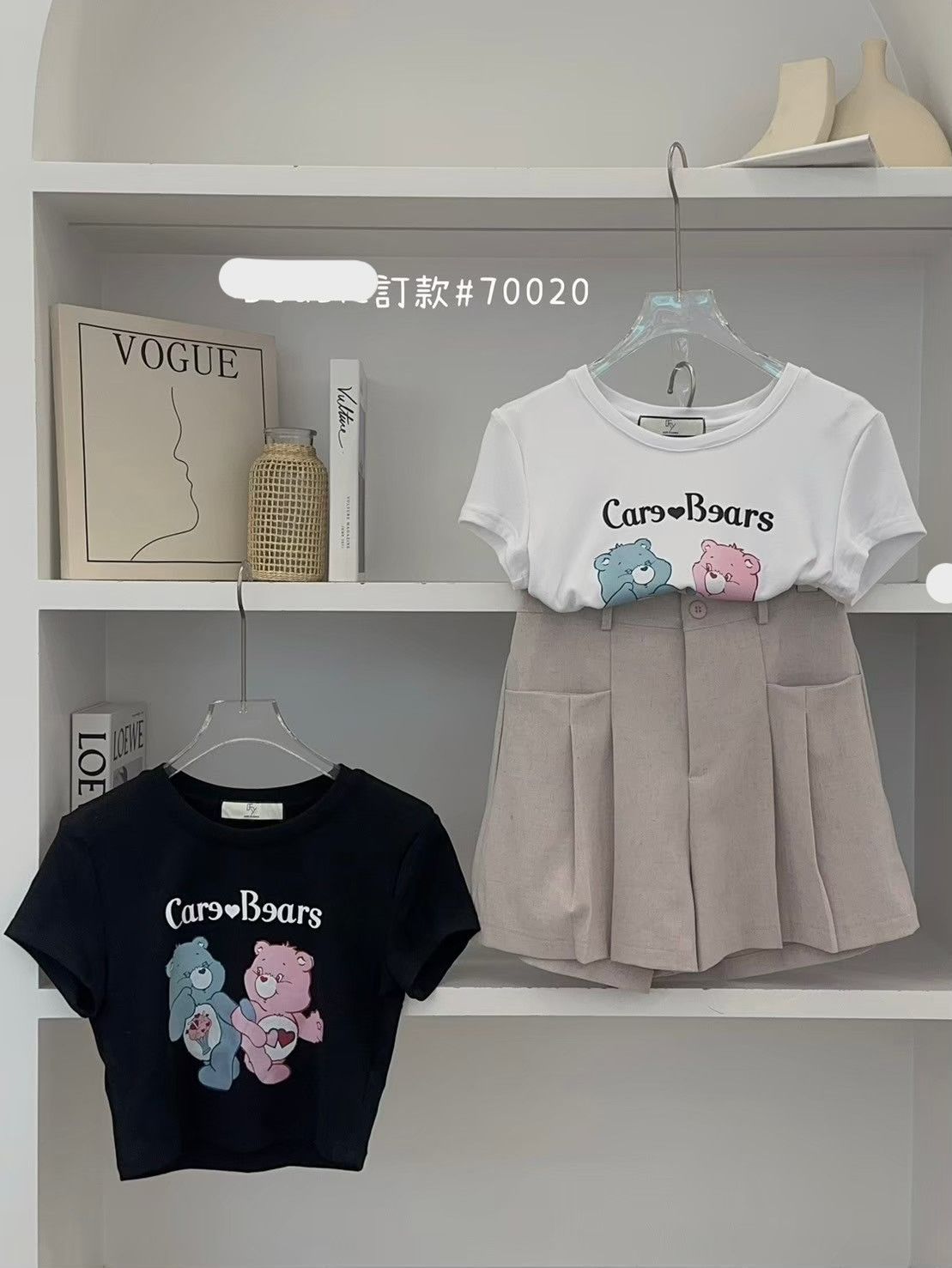 彩虹熊短版上衣