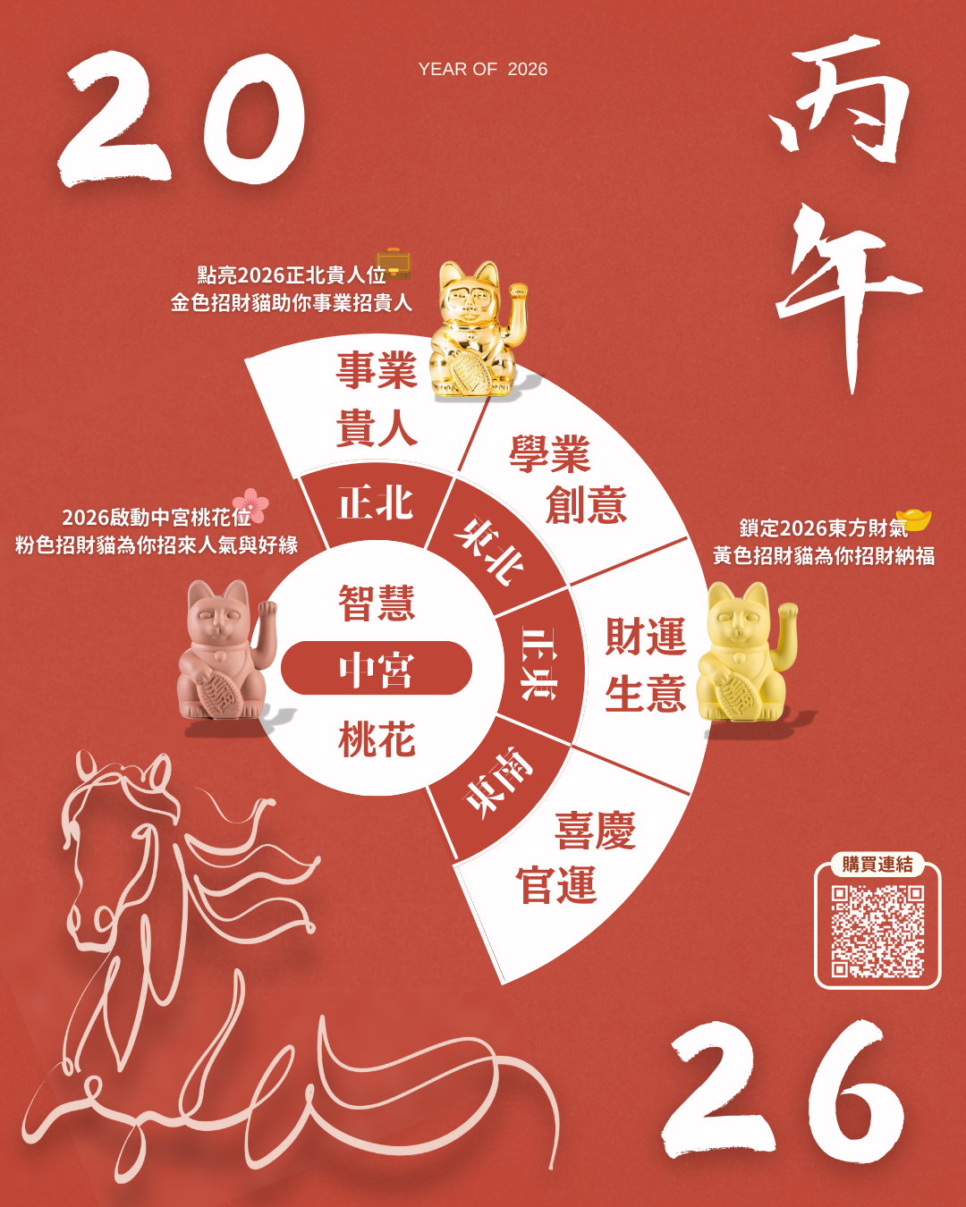 Donkey products - Lucky Cat招財貓 （經典款）（黃、粉）