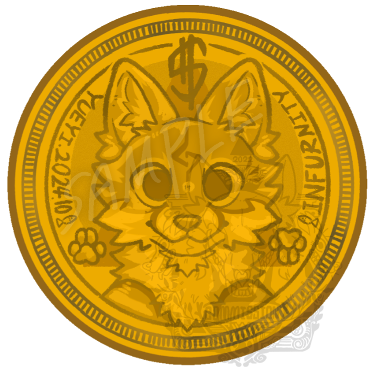 [free/無料]金幣＆銀幣貼紙