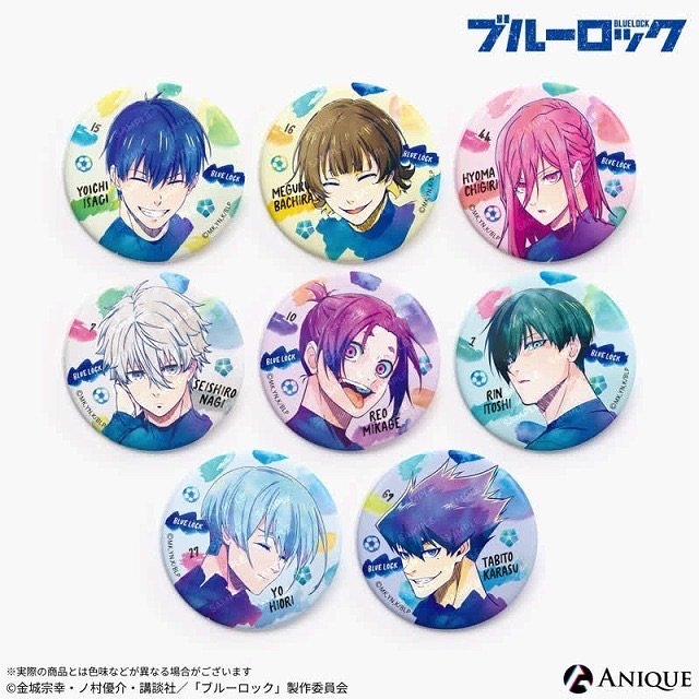 藍色監獄水彩風角色徽章