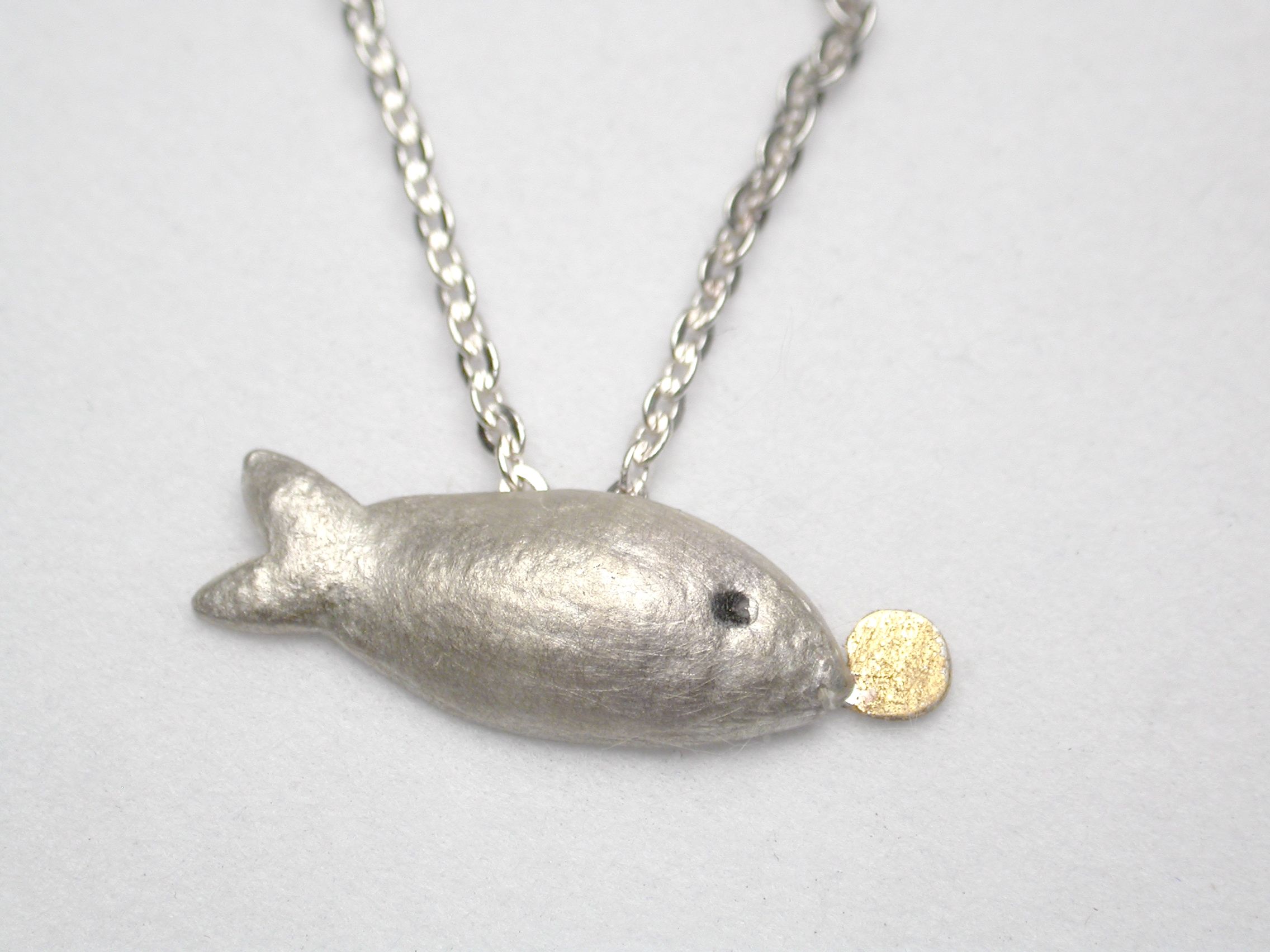 獨一無二商品 cat ＆ fish系列 #b15 泡泡魚項鍊