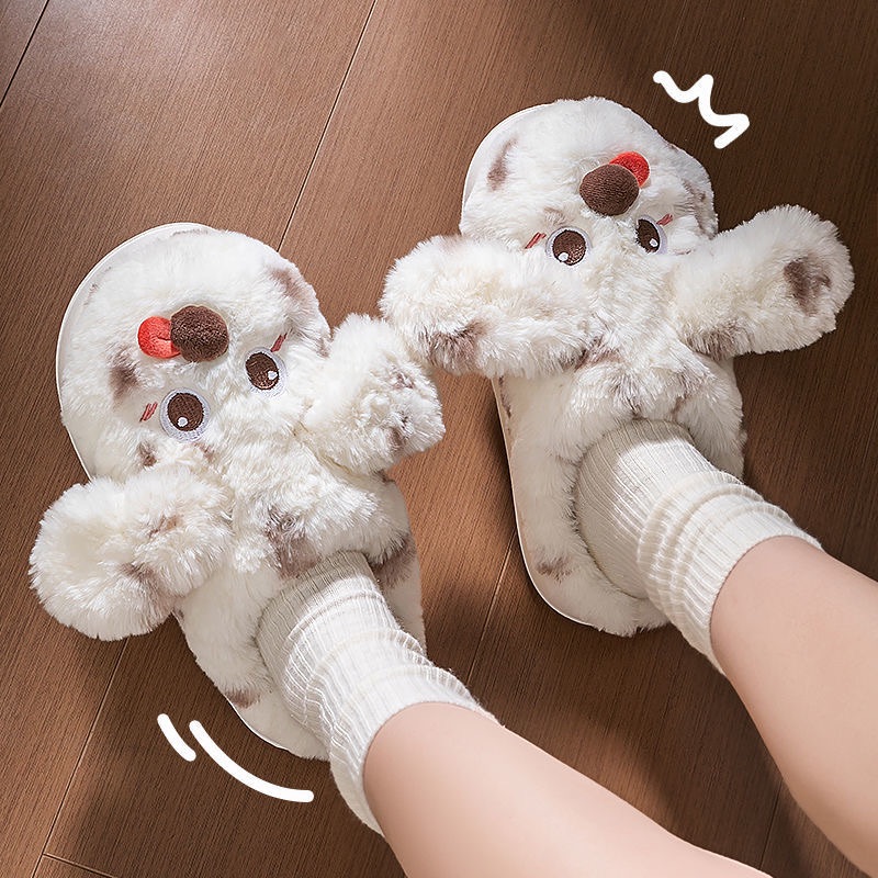 調皮狗狗保暖拖✨
