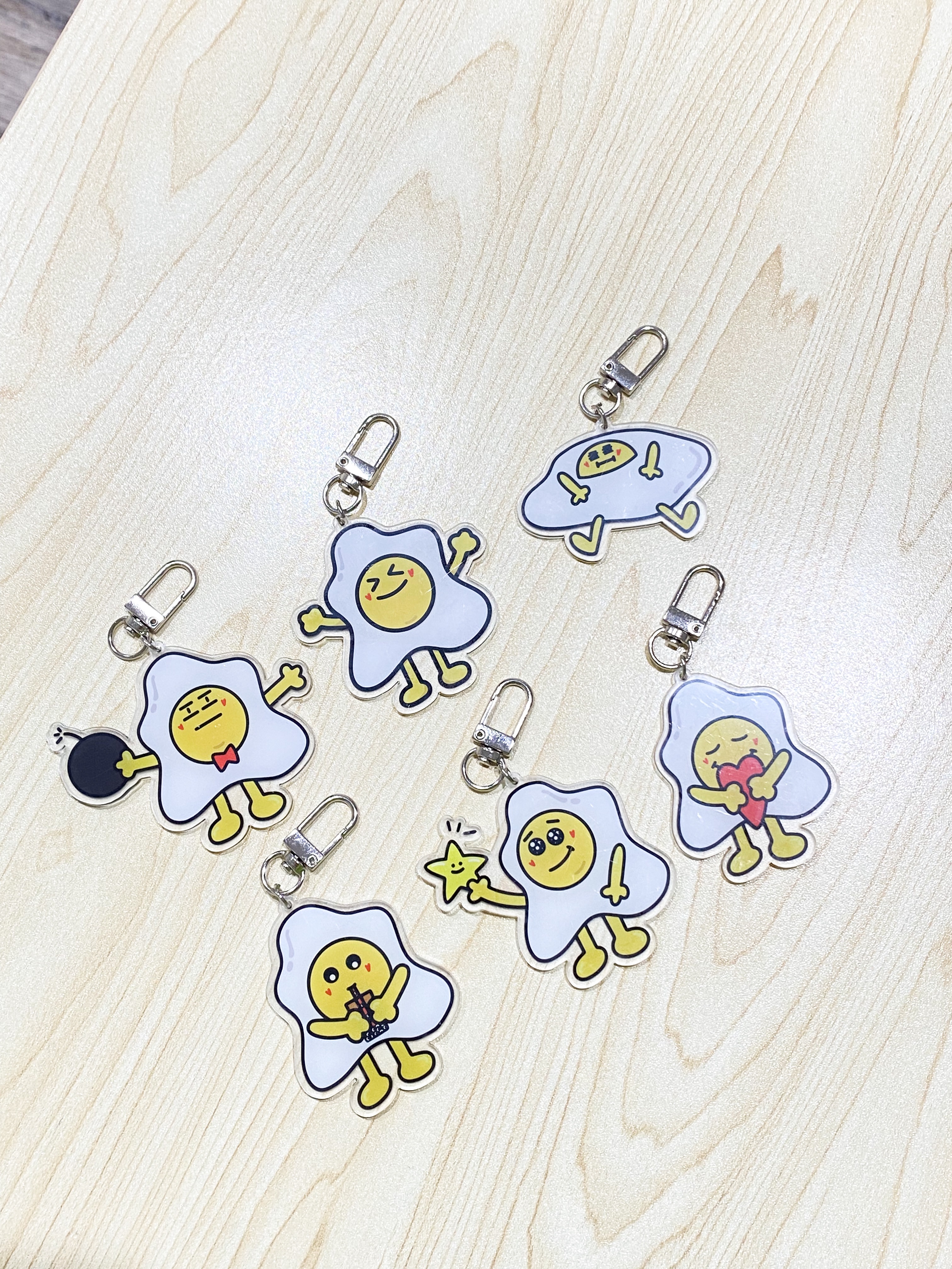 蛋蛋系列壓克力鑰匙圈
