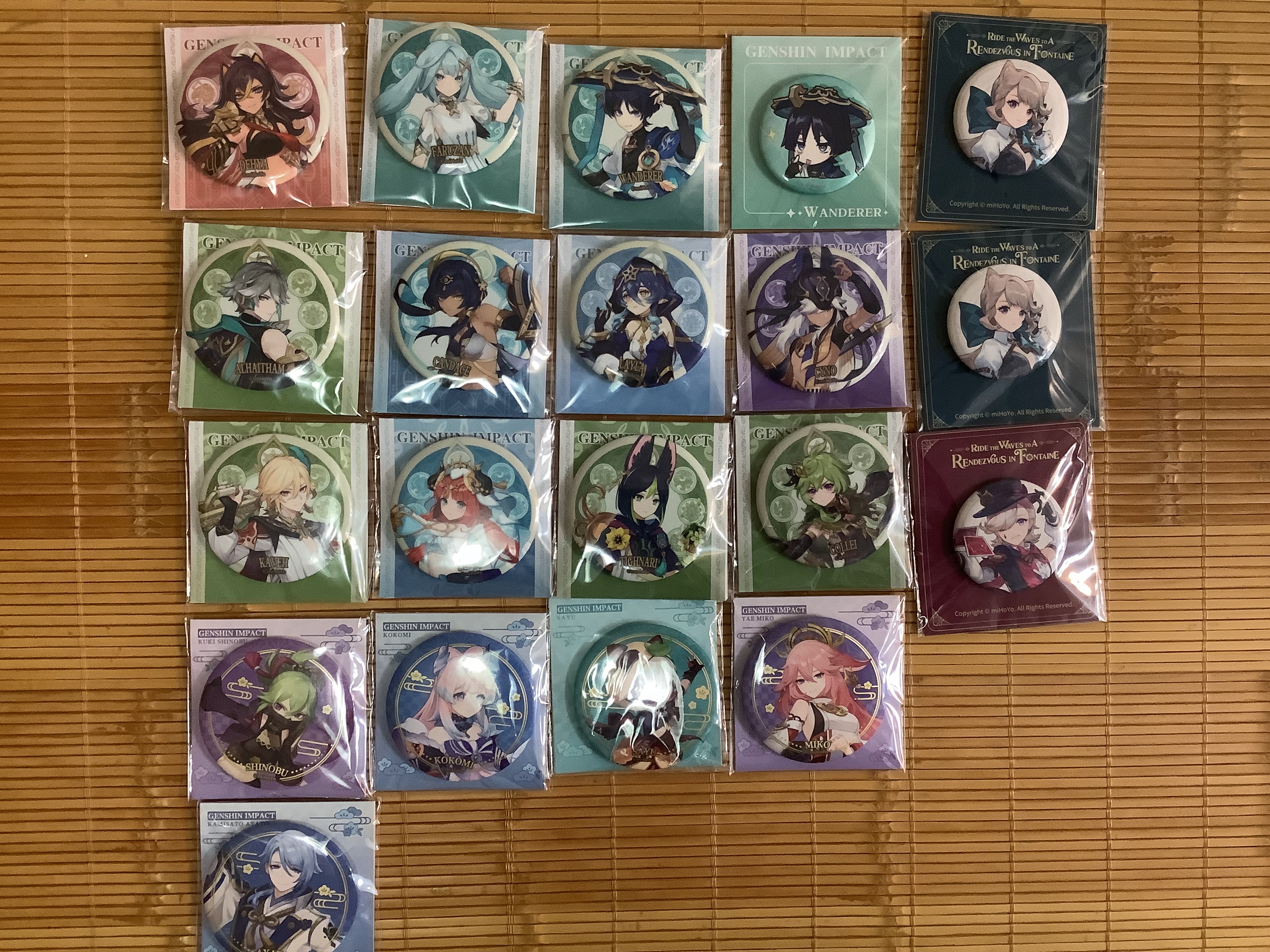 稻妻立繪徽章、須彌立繪徽章、藝術展