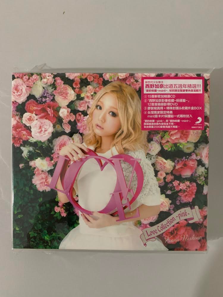 9.9成新 日版 西野加奈出道五週年精選 CD+DVD （粉紅版）