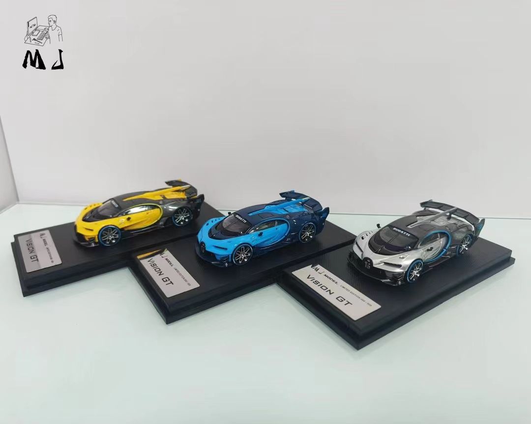 MJ （代理品牌）  1/64 Bugatti Vison GT VGT 超級豬王