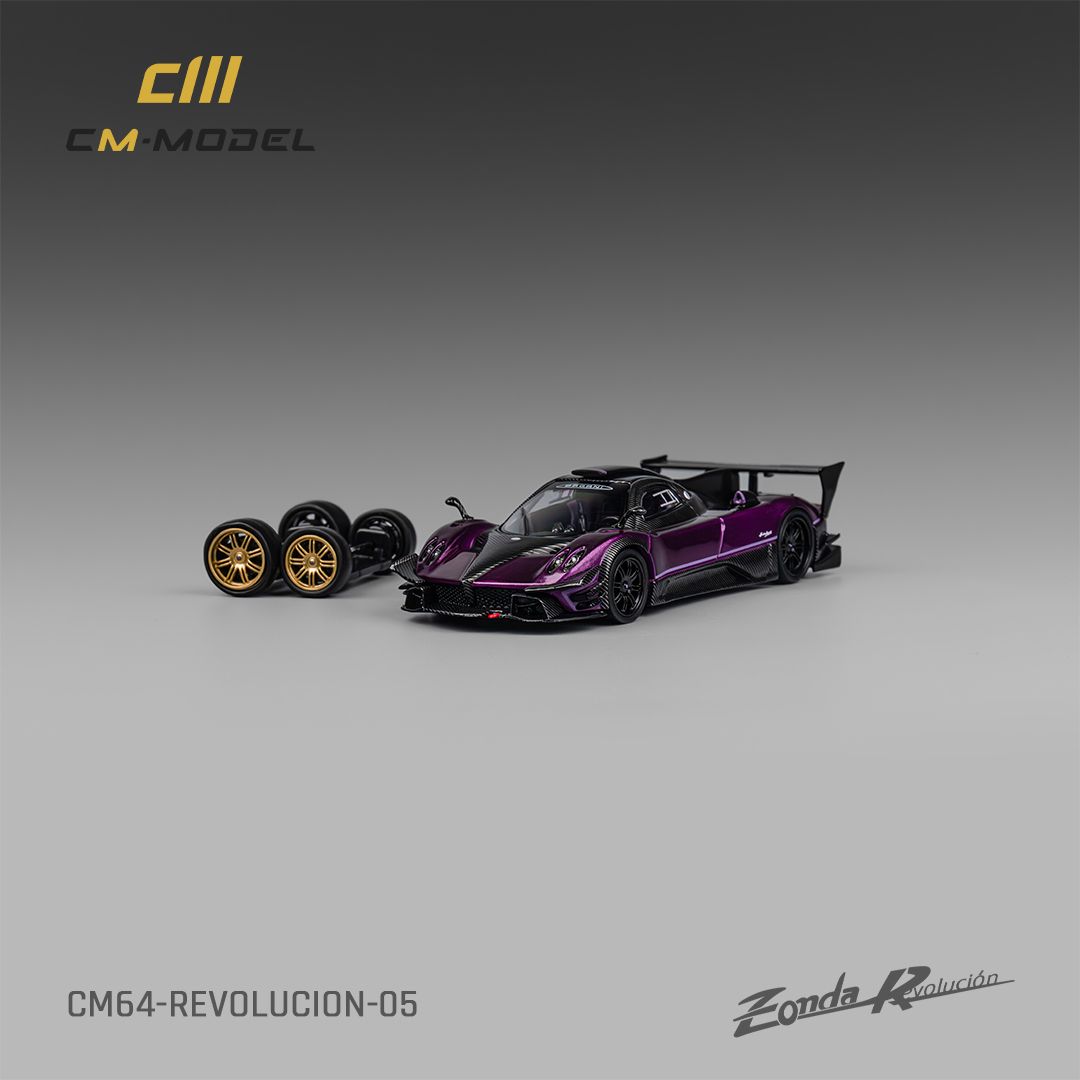 CM Model 1/64 Pagani Zonda Re.volucion帕加尼 風神 風之子 附一組黑色輪框