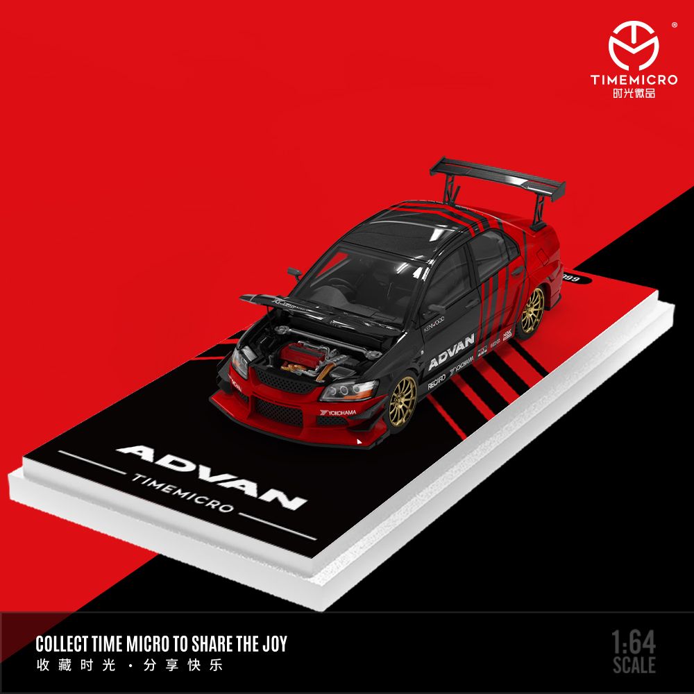 TimeMicro 1/64 MITSUBISHI LANCER  EVO 9代 三菱 Advan 塗裝