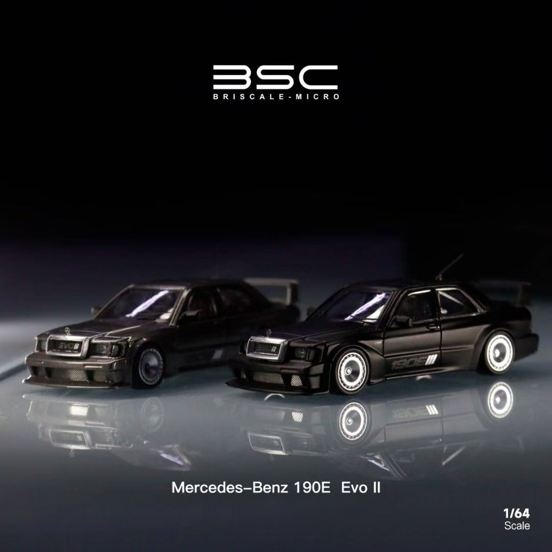 BSC 1/64 Mercedes Benz 190E EVO 概念改裝版 消光 EVOII 賓士 霸告