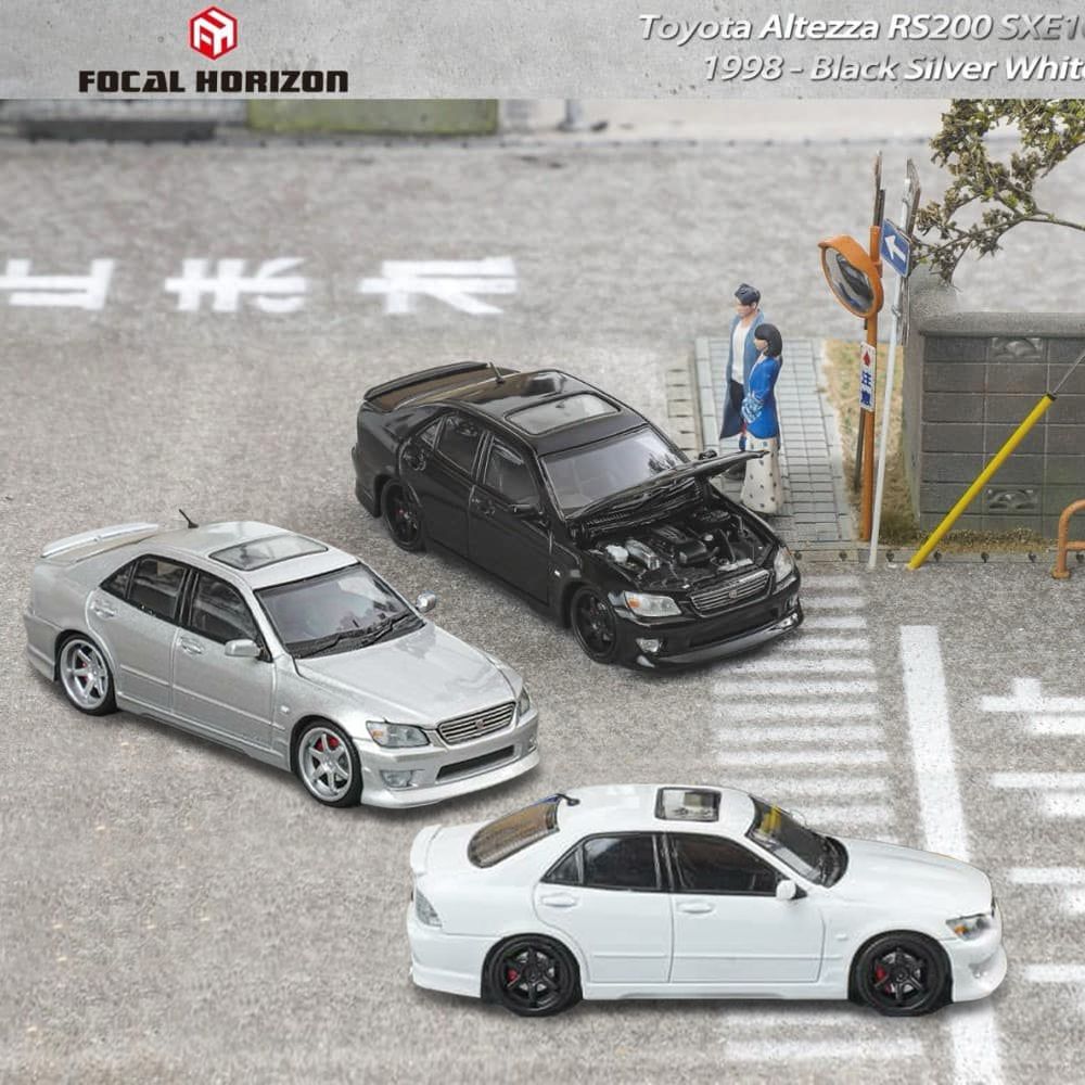 Focal Horizon 1/64 豐田 Toyota Altezza RS200 SXE10 黑 白 銀 模型車