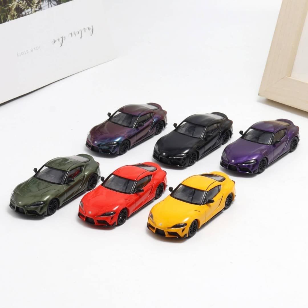BSC 1/64 豐田 Toyota GR Supra  A90 速霸 牛魔王 合金模型車 含底座+透明外盒 跑車