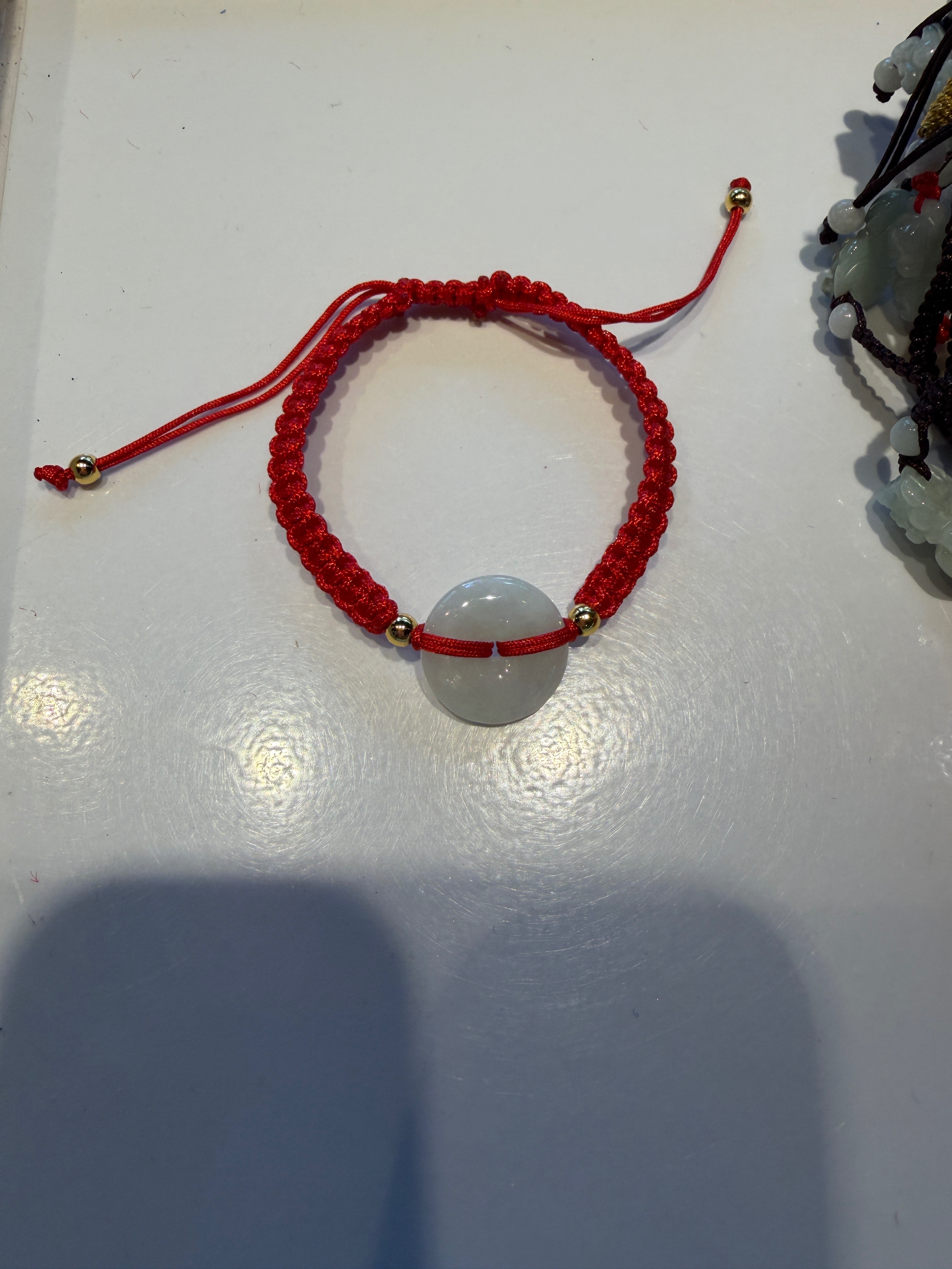 緬甸玉平安扣手鍊