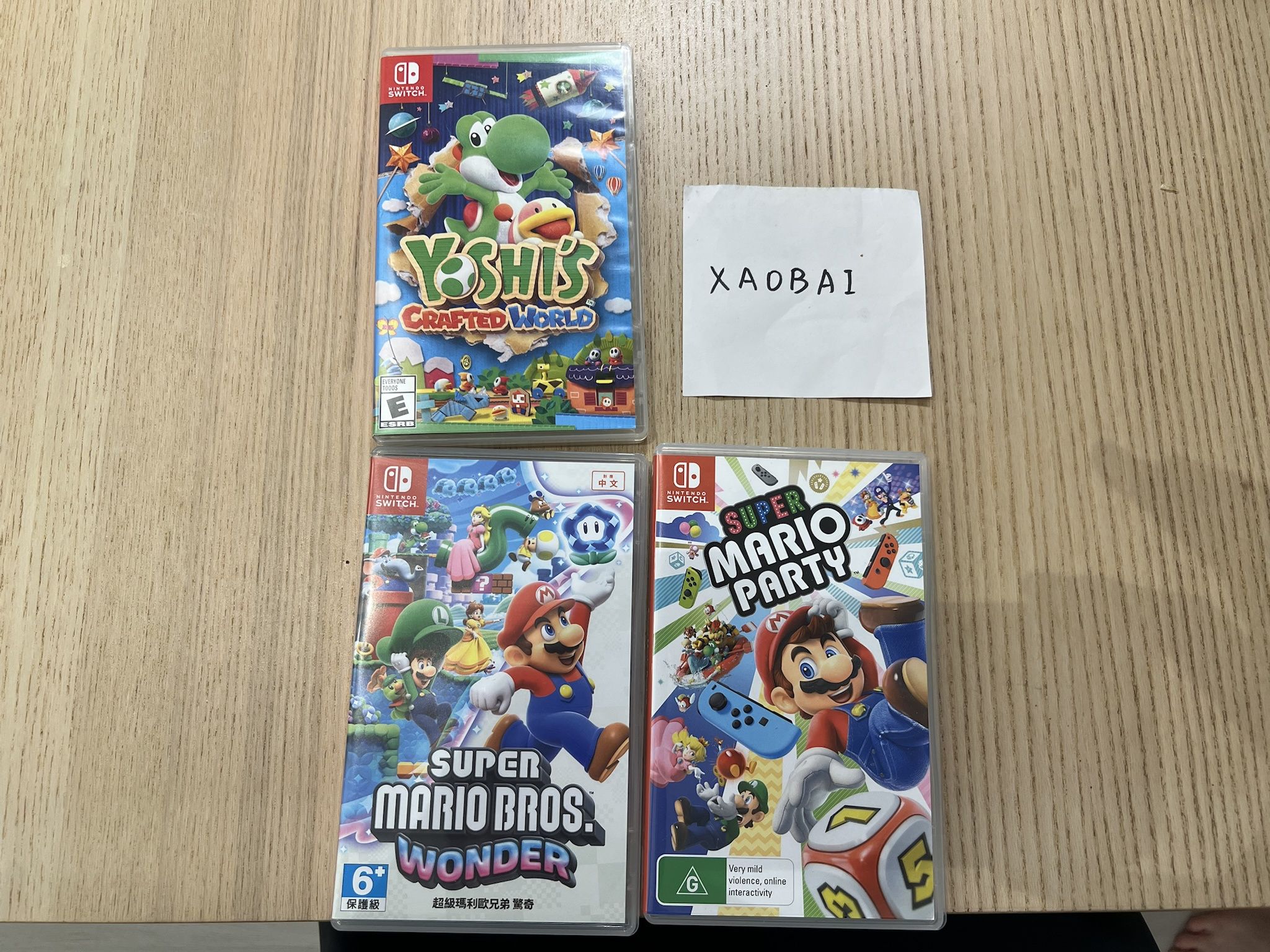 SWITCH 二手遊戲 耀西的手工世界/超級瑪利歐派對/超級瑪利歐兄弟驚奇