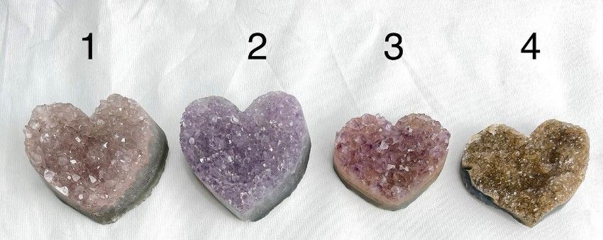 [329＆332]紫水晶原石小愛心 （ 7折 ）