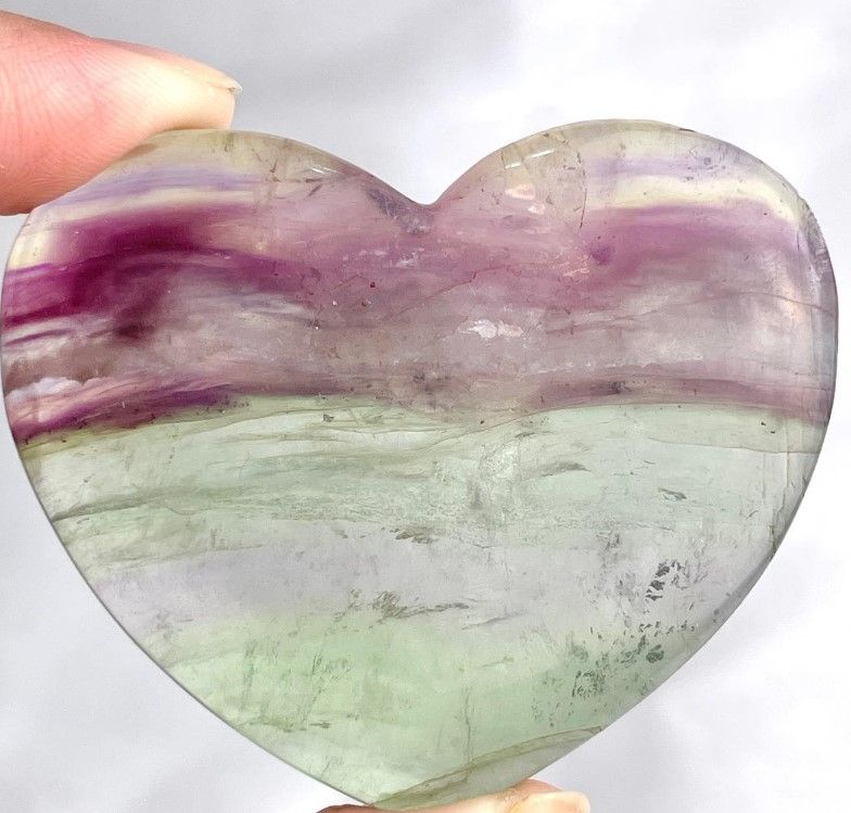 [534]超透螢石愛心 （ 7折 ）