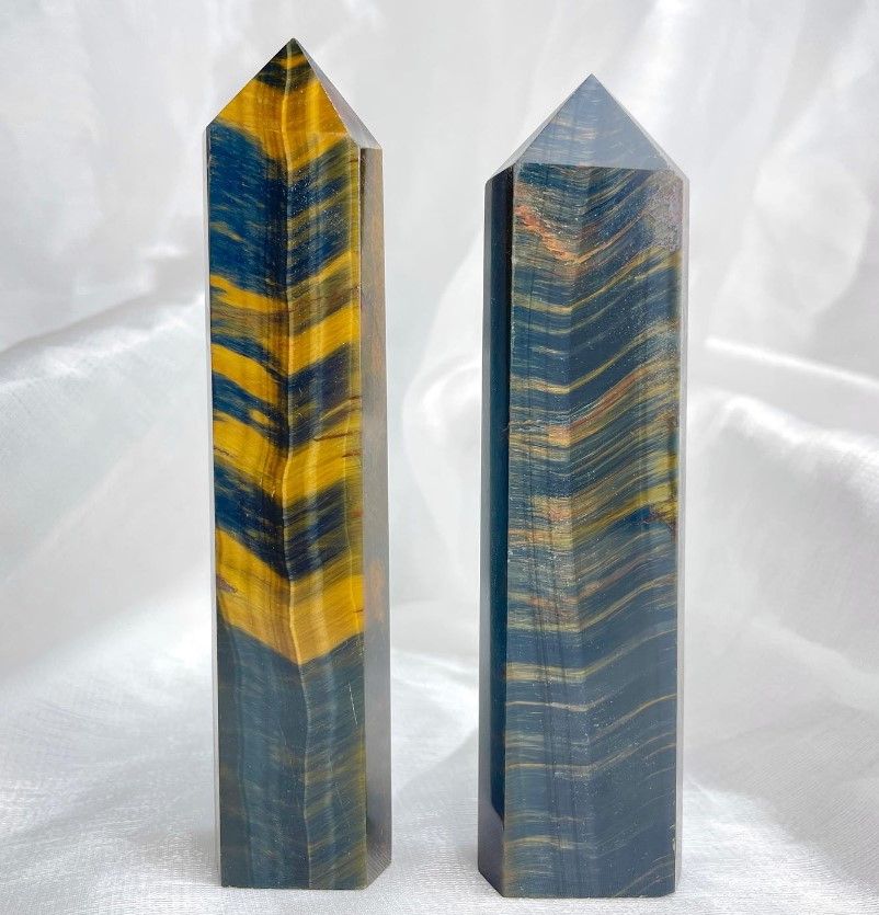 [637]藍黃虎眼柱 編號2 （ 7折 ）